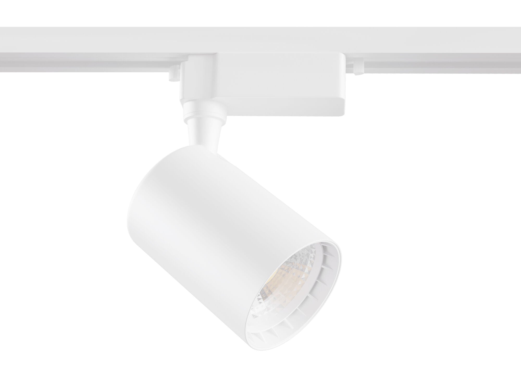 Faretto a LED per Sistema Illuminazione Binario 12W 3000K in Alluminio Vuoro  Bianco
