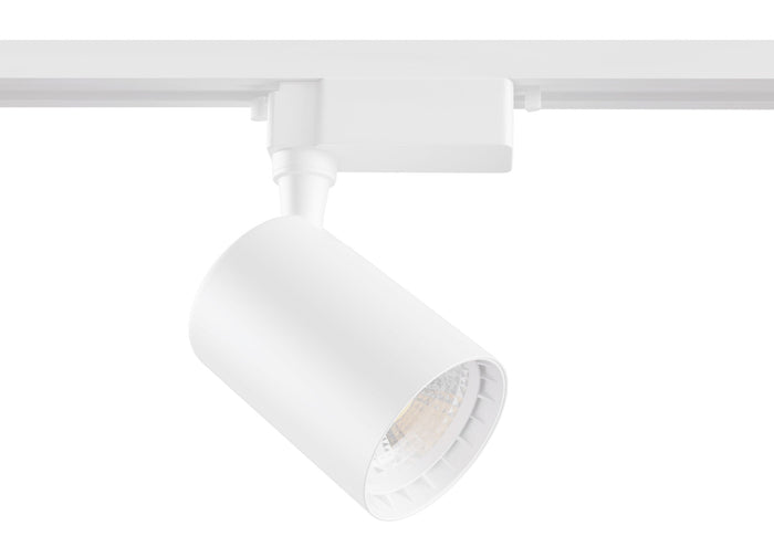 Faretto a LED per Sistema Illuminazione Binario 12W 3000K in Alluminio Vuoro  Bianco