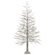 Albero di Natale Bianco PE 180 cm Luci LED Artificiali Moderno Scandinavo Outdoor & Indoor