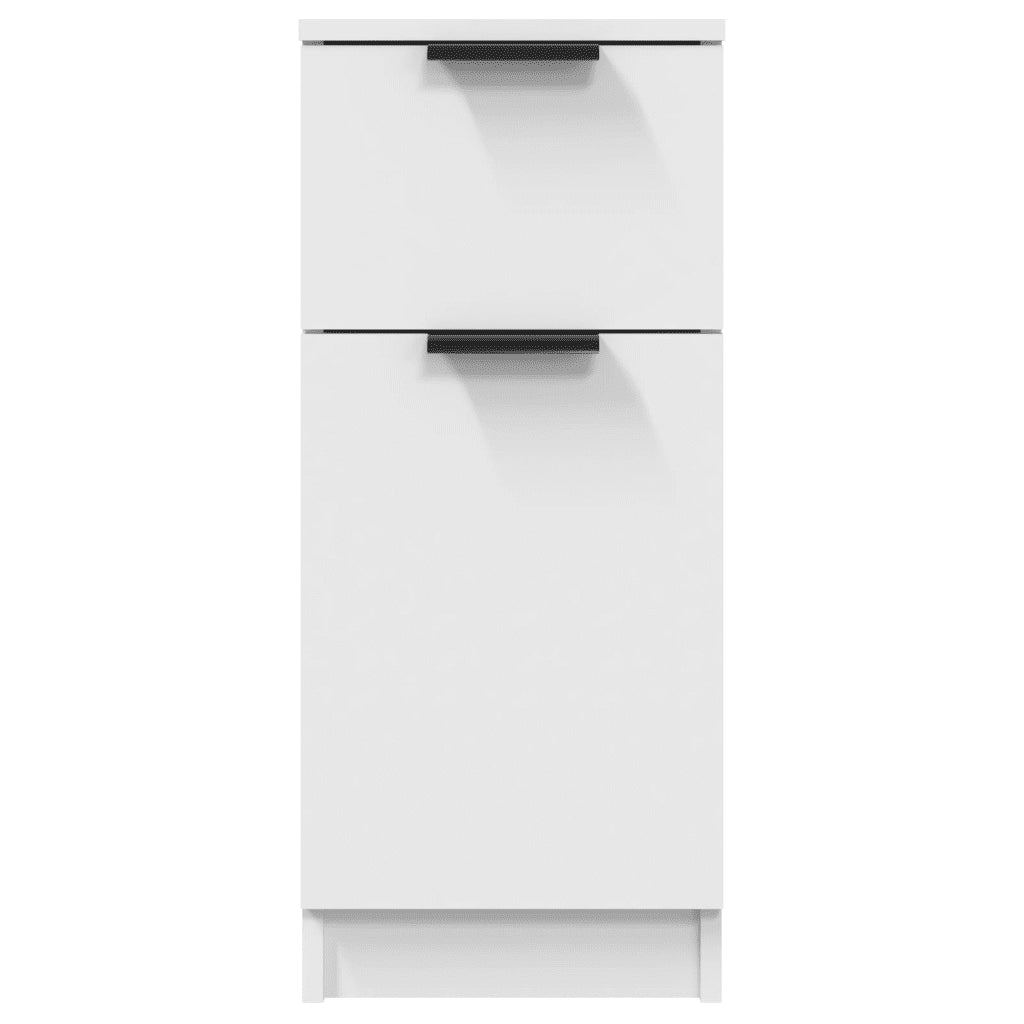 Credenza-Buffet-Armadio da cucina Bianca 30x30x70 cm in Legno Multistrato 261155