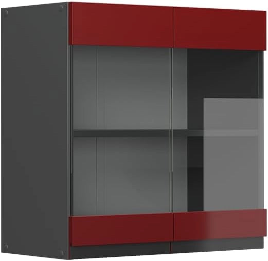 Frontale cucina R-Line, Rosso, 59.2 x 59 cm frontale del mobile per pensile con vetro
