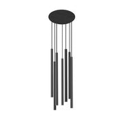 Nowodvorski Laser lampadario sospensione nero Ø30cm 7 luci