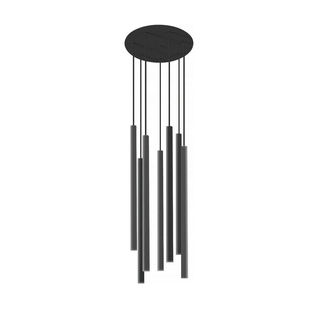 Nowodvorski Laser lampadario sospensione nero Ø30cm 7 luci