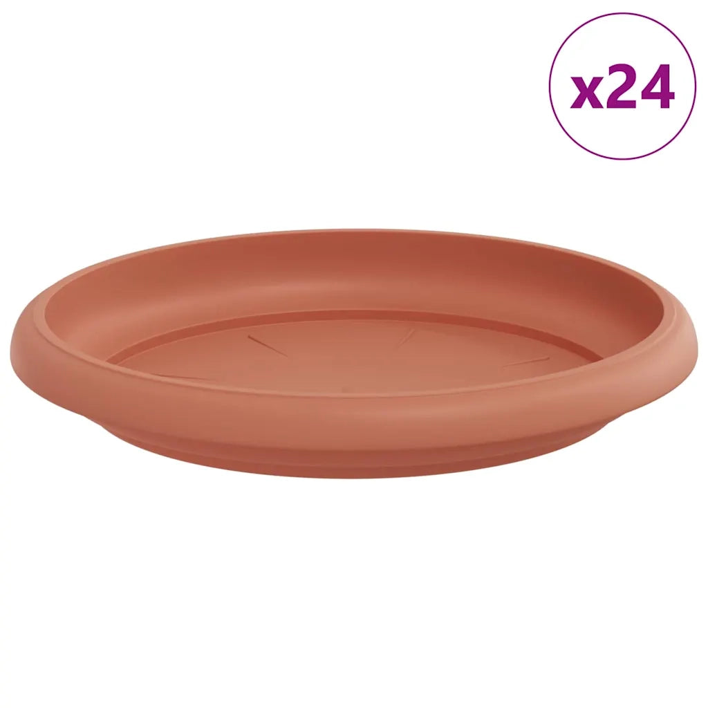 Vassoio Rotondo per Fiori 24 pz Rosso Mattone ? 14 x 2 cm CFW5855545