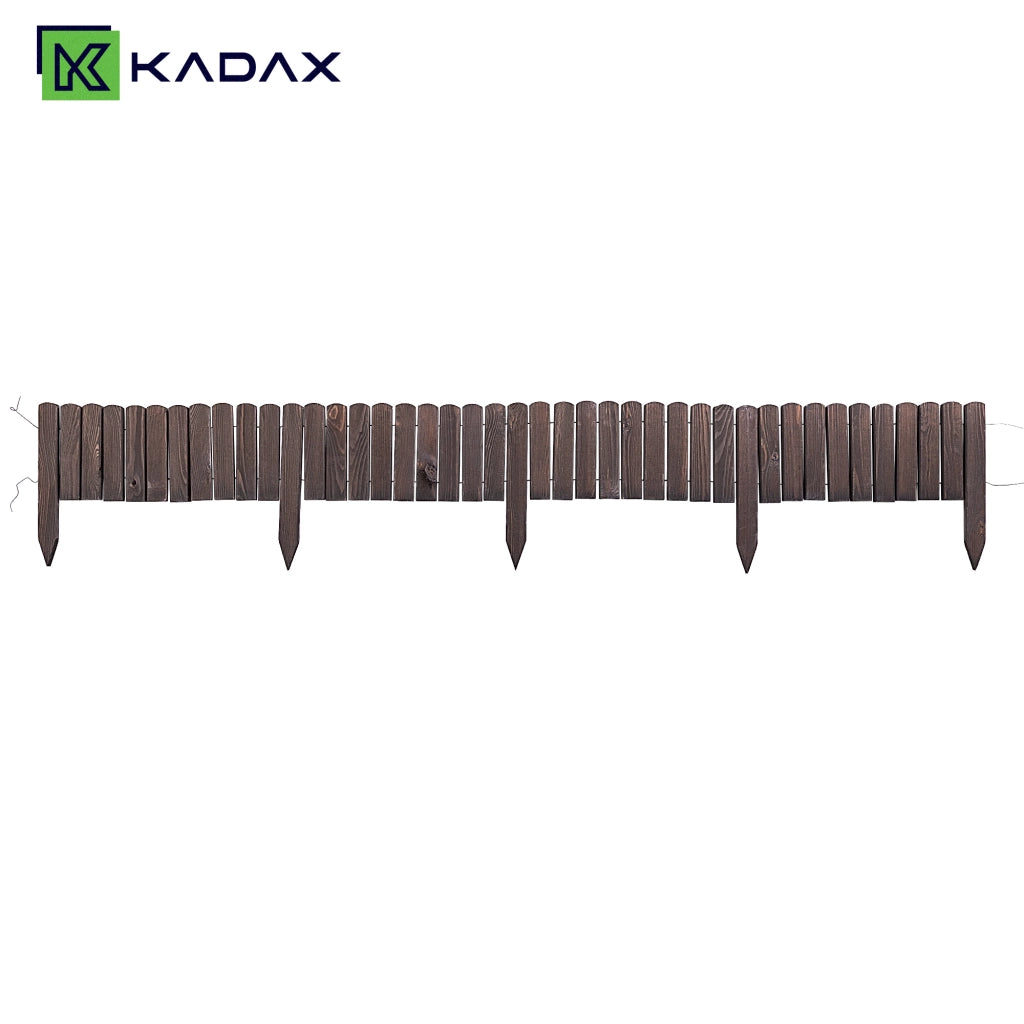 KADAX Płotek rabatowy drew L200 h20 antracyt K1739