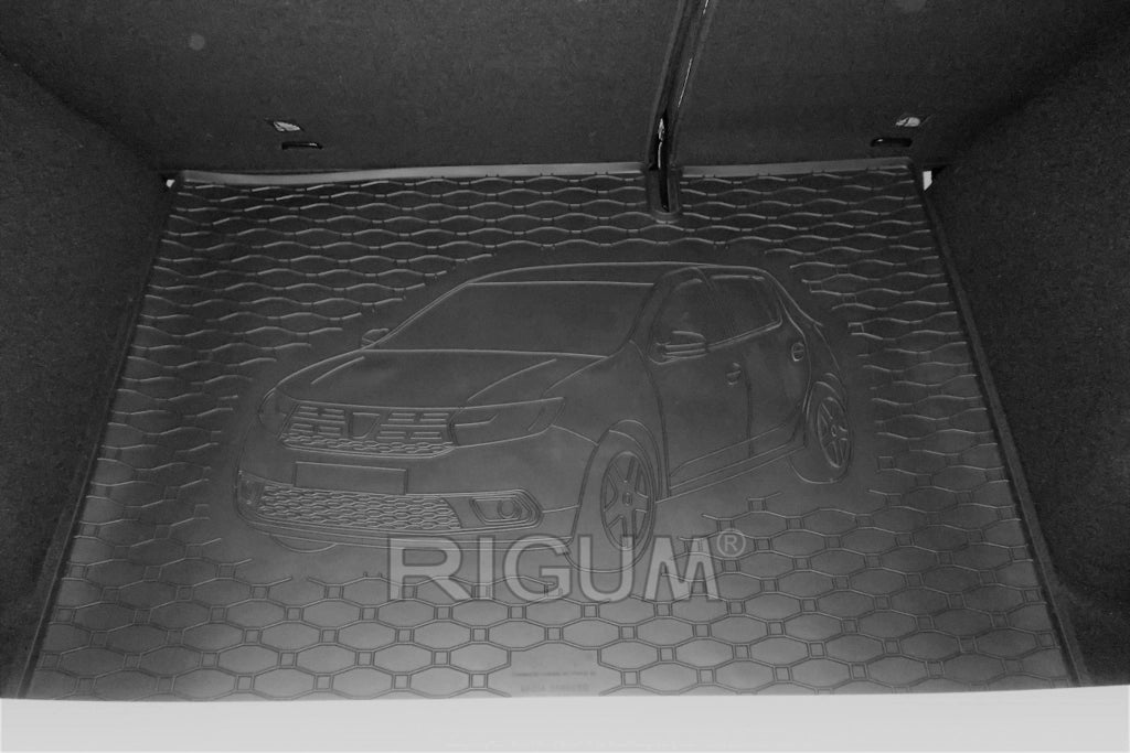 122B-805055 - Tappeto gomma baule - Dacia Sandero II dal 12/2012 - 2016, Restyling dal 2016-, Dacia Sandero Stepway II d