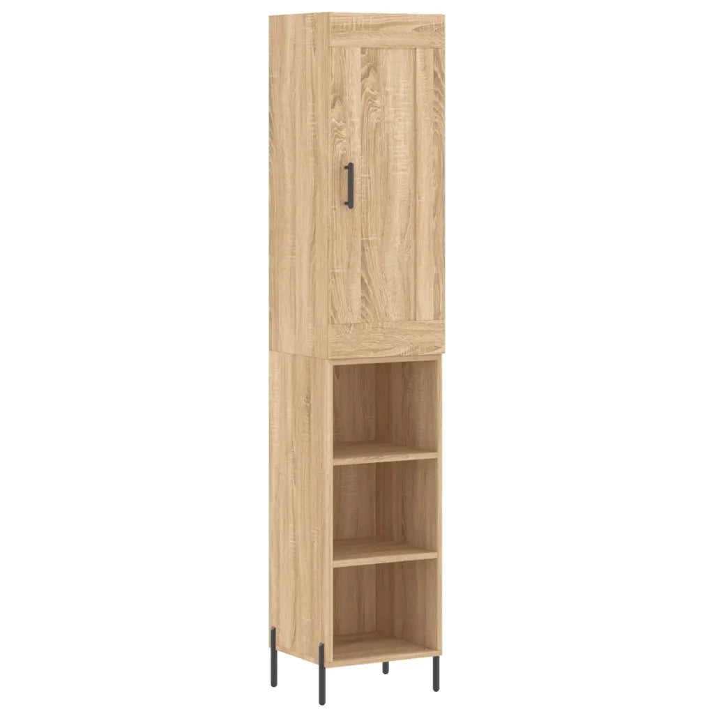 Credenza Rovere Sonoma 34,5x34x180 cm in Legno Multistrato 3200332