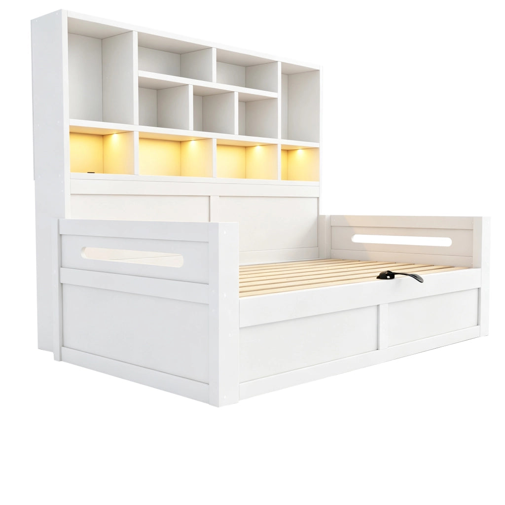 letto singolo mdf bianco 90 x 200 cm