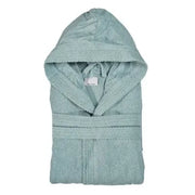 Accappatoio verde 100% cotone taglia S con tasche cappuccio e cintura