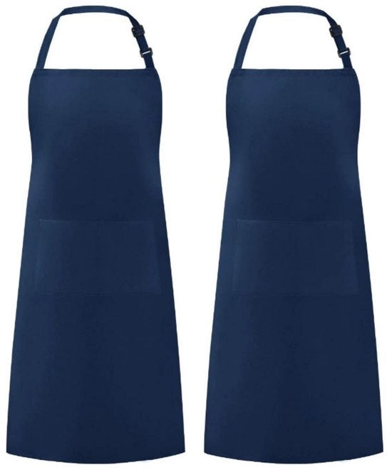 Schorti da cucina - 4-pack - Schorti con 2 tasche - Schorti flessibili - Unisex - Schorti da cucina professionale - per cucina, giardinaggio, ristorante, barbecue, caffè - Schorti da lavoro semplici - Schorti da cucina per uso domestico