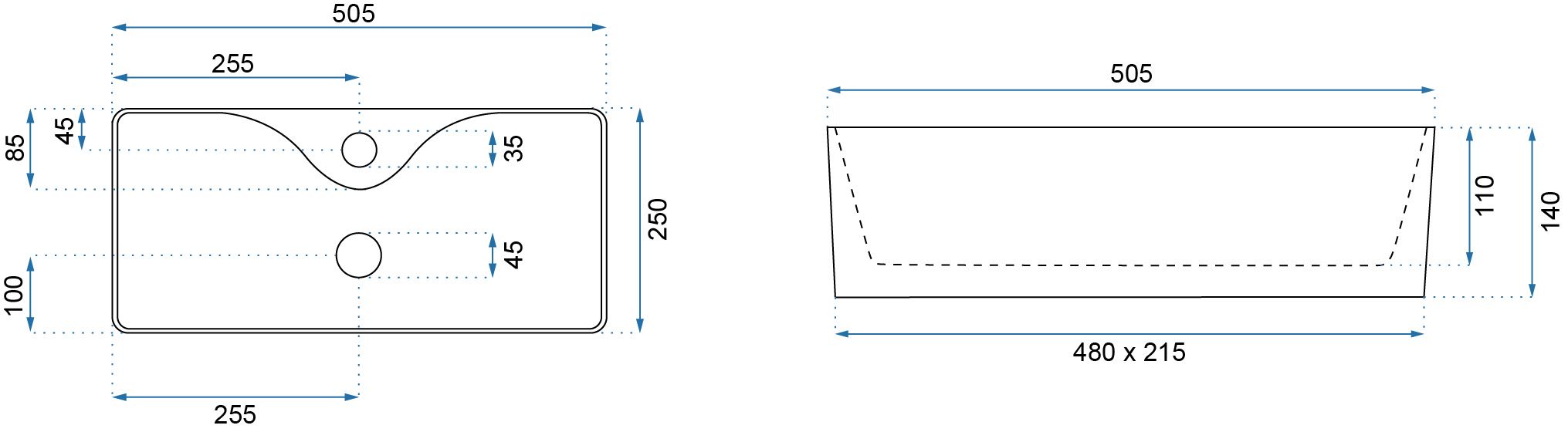 Lavabo Da Appoggio Rea Mery