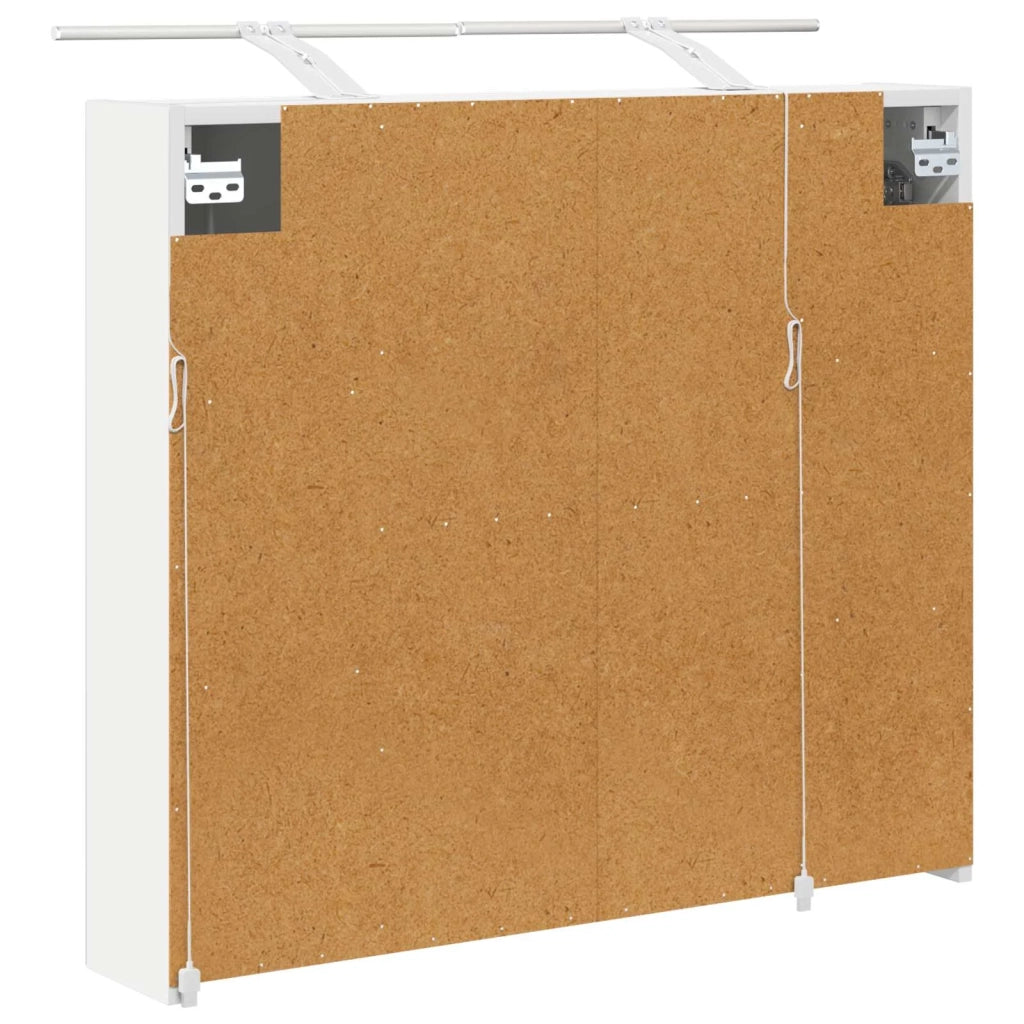 Mobiletto per specchio da bagno Bianco 80 x 14.5 x 70 cm 889111