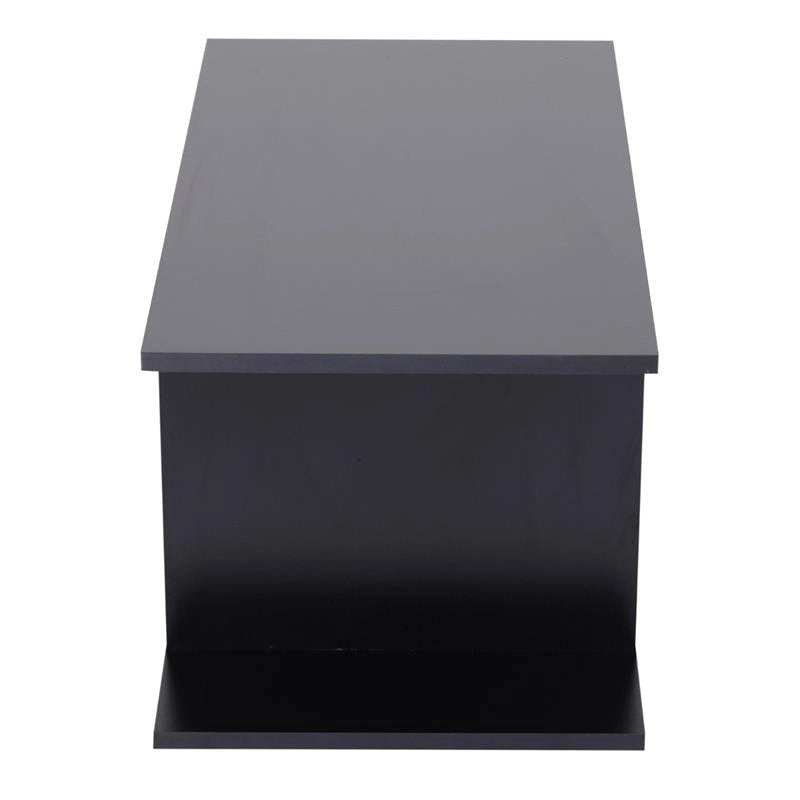 MOBILE PORTA TV IN LEGNO CON RUOTE 80 X 40 X 40 CM NERO