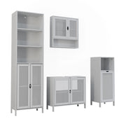 Vicco Set di mobili da bagno Bianco 4 parti