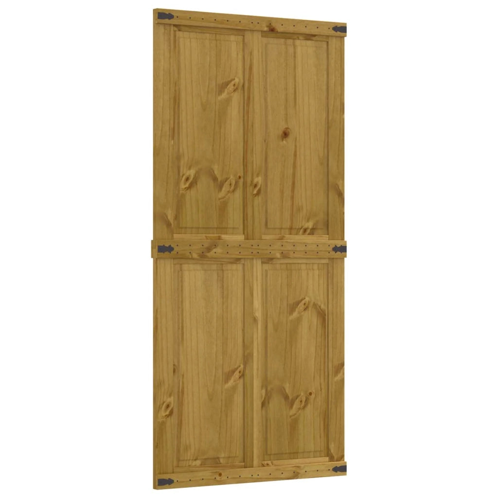 Porta del fienile Corona Marrone Miele 100 x 210 cm