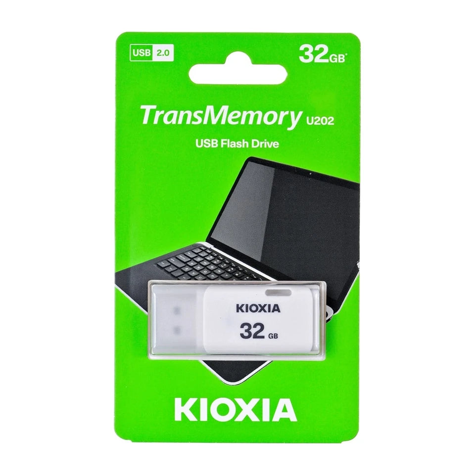 Chiavetta USB Kioxia TransMemory U202 da 32 GB USB Tipo-A 2.0 Bianca