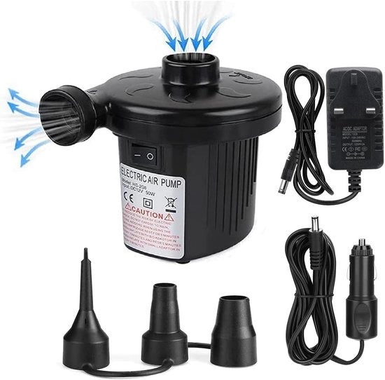 Pomp per aria, pomp aria per letto gonfiabile, Pomp aria gonfiabile per letto gonfiabile per piscina gonfiabile, flottezza, barca, giocattolo - Velocemente gonfiabile - Adatto per campeggio all'aperto, letto gonfiabile, barca, nuoto