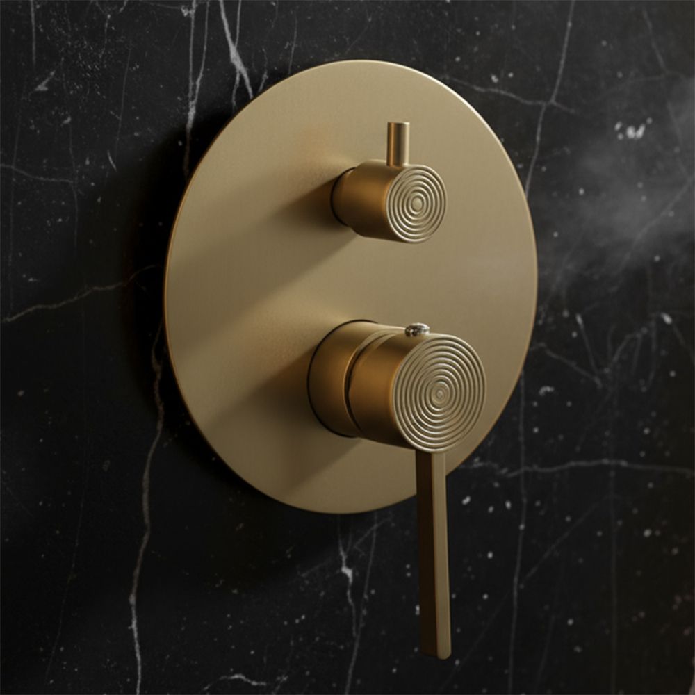 Set Doccia Da Incasso Rea Foster Brush Gold + Box