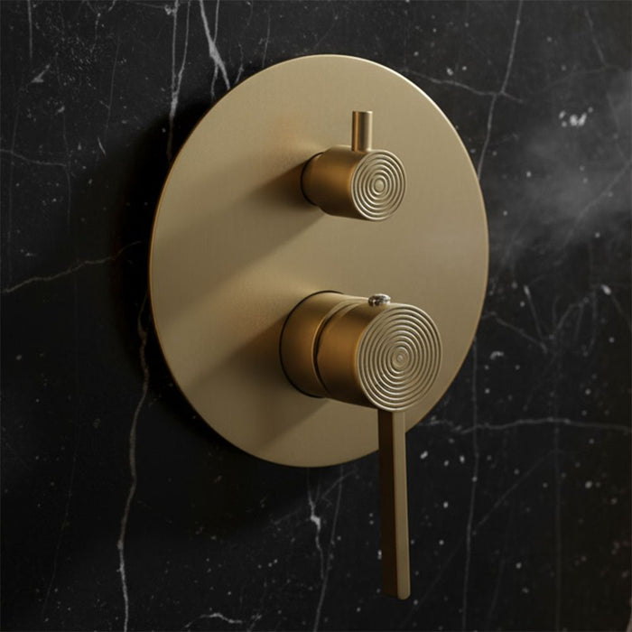 Set Doccia Da Incasso Rea Foster Brush Gold + Box