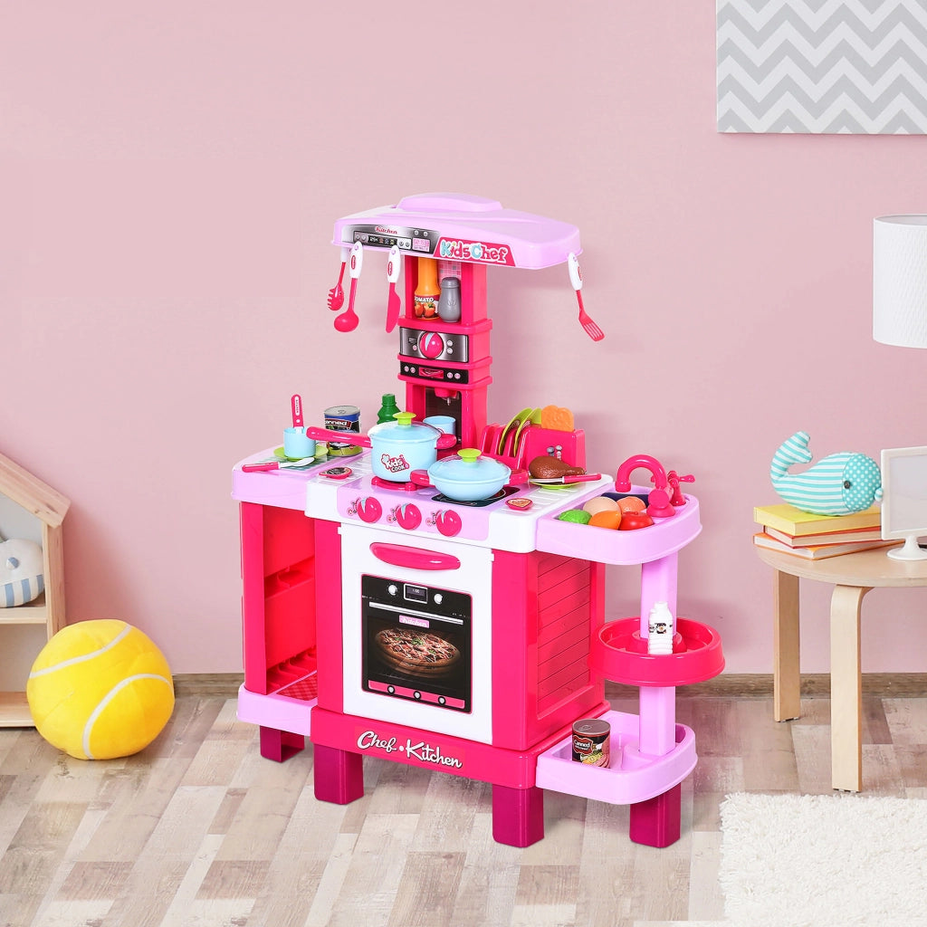 Cucina Giocattolo per Bambini ¨C Zephmum ¨C Rosa, 78x29x87 cm