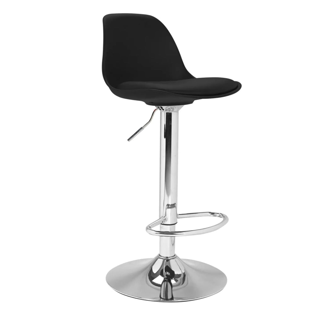 IDMarket - Set di 4 sgabelli da bar KARL design nero