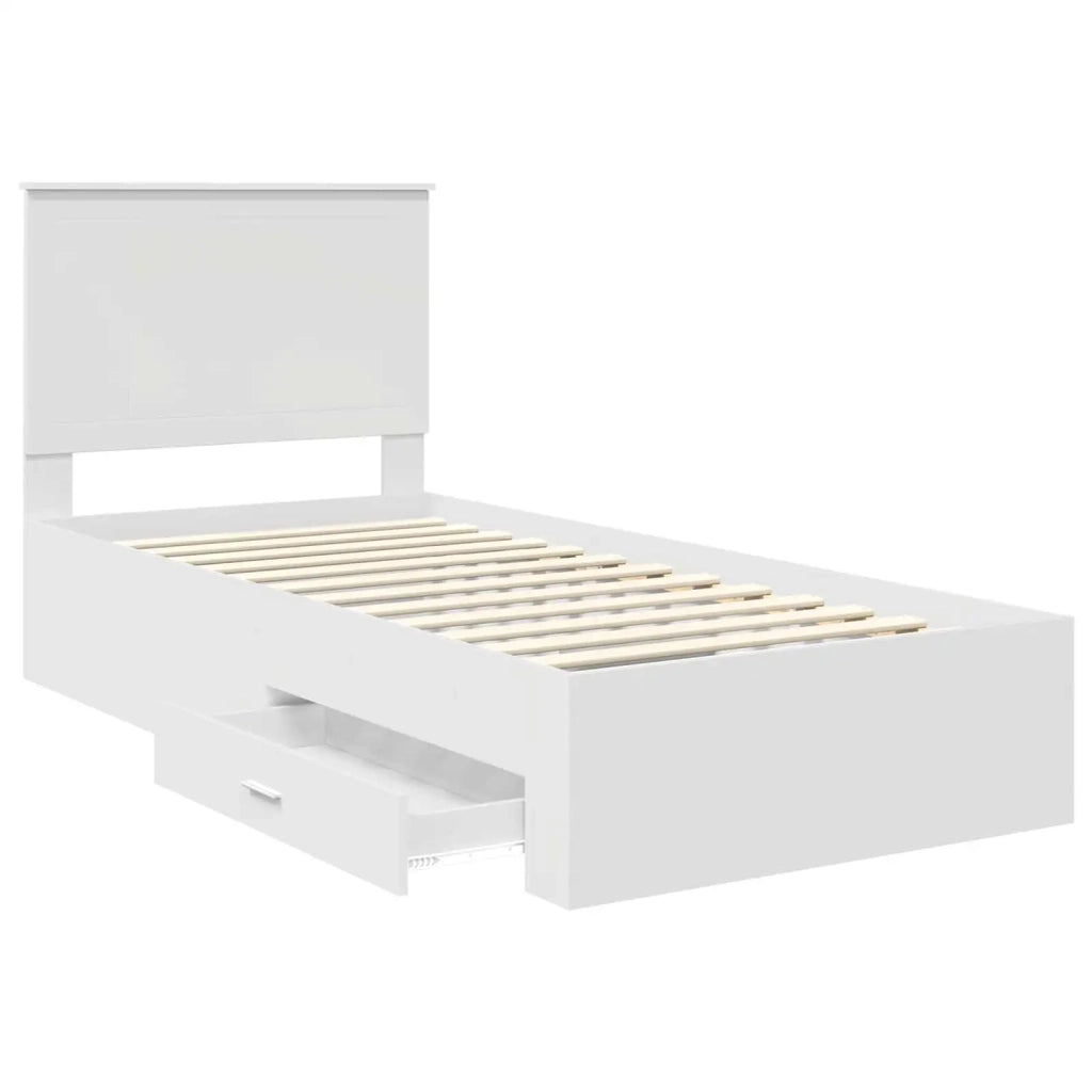 Struttura del letto Bianco 90 x 190 cm Legno multistrato 3411359