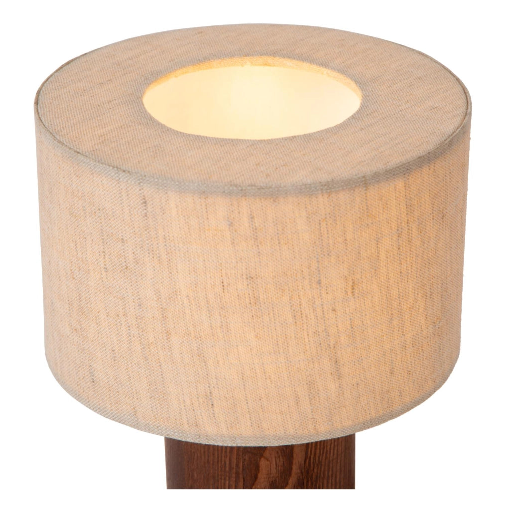Lampada da tavolo scandinava TACHINA lino beige Lucide