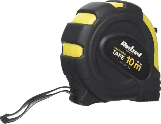 Robusto meetlint con sistema di sollevamento 10 m - larghezza 25 mm - acquista online Rolmaat