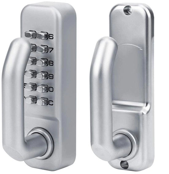 Combinazione a Cifrario Zinco per Porta - Impermeabile - Meccanico - Chiusura di Sicurezza per Porta - Esterna/Interna - Cifrario a 1-11 Cifre con Password