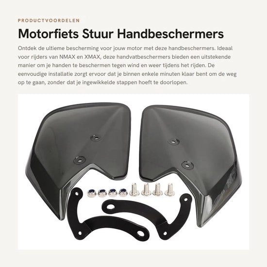 Protezioni manubrio per motocicletta - Installazione facile - Compatibile con NMAX/XMAX - Alta resistenza - Materiale PC - Qualità affidabile - Protezioni manubrio motociclistico
