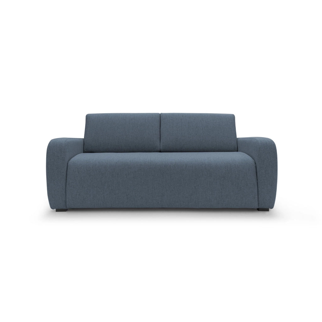 Duna Divano letto matrimoniale con materasso 20 cm in tessuto impermeabile T03 215 cm (mat. 160x197) blu