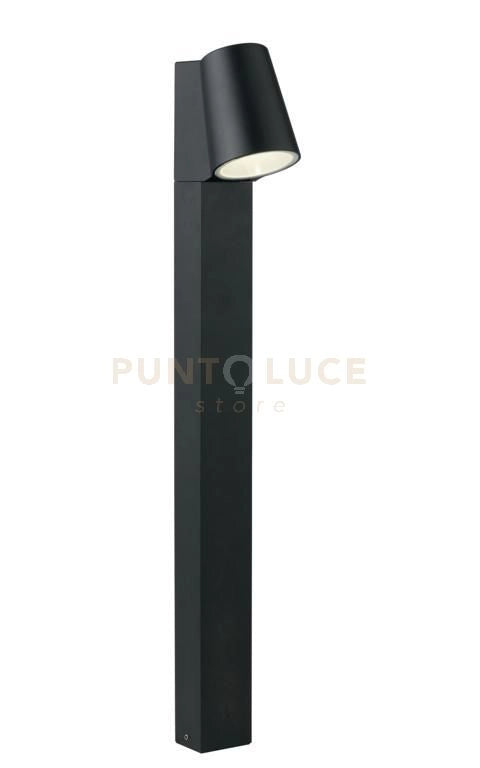 PALETTO LED SINTESI NERO 6W 400LM 4000K IP44 7,6X12X62,5CM