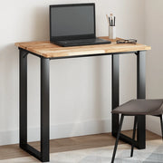 Piano Tavolo Rettangolare 100x60x2cm Legno Massello di Acacia