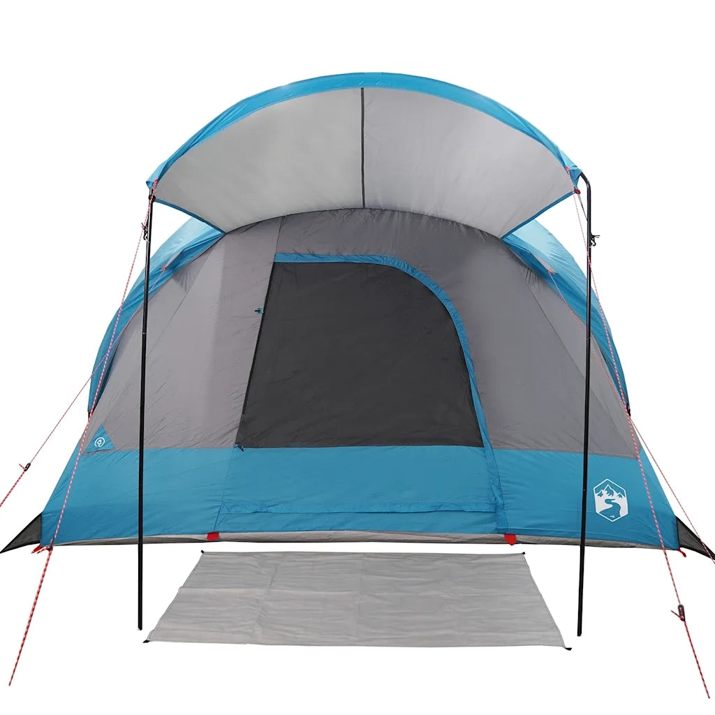 Tenda Familiare a Tunnel per 8 Persone Blu Impermeabile