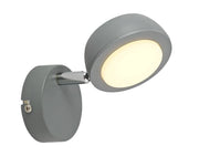 Applique Candellux MILD grigia LED integrato 6W 14cm