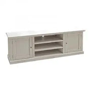 Mobile Porta tv Shabby chic bianco anticato 3 vani a giorno