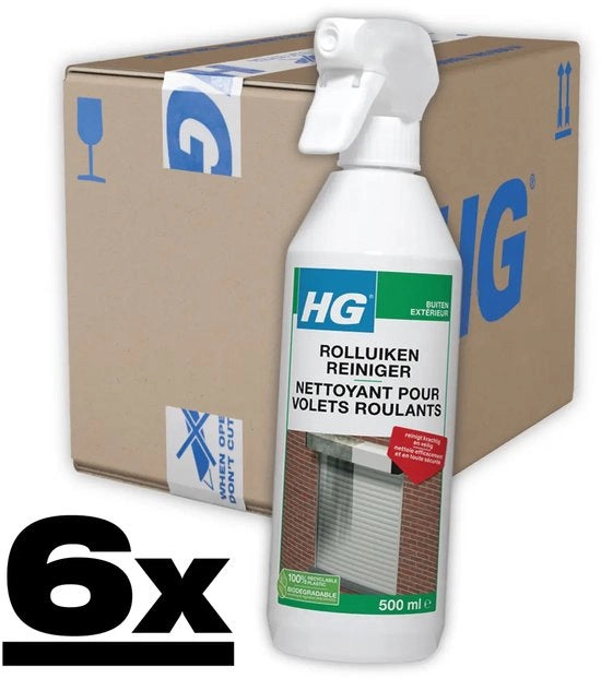 6 x Pulitore di Tende a Rullo 500 ml - Cassetto di Pulizia per Tende a Rullo - Pulizia di Tende a Rullo - Eliminazione di Sporco da Tende a Rullo - Pulizia di Tende a Rullo - Pulitore di Tende a Rullo