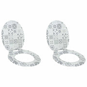 Sedile per toilette con chiusura morbida 2 pcs 44 x 38 cm 3414540