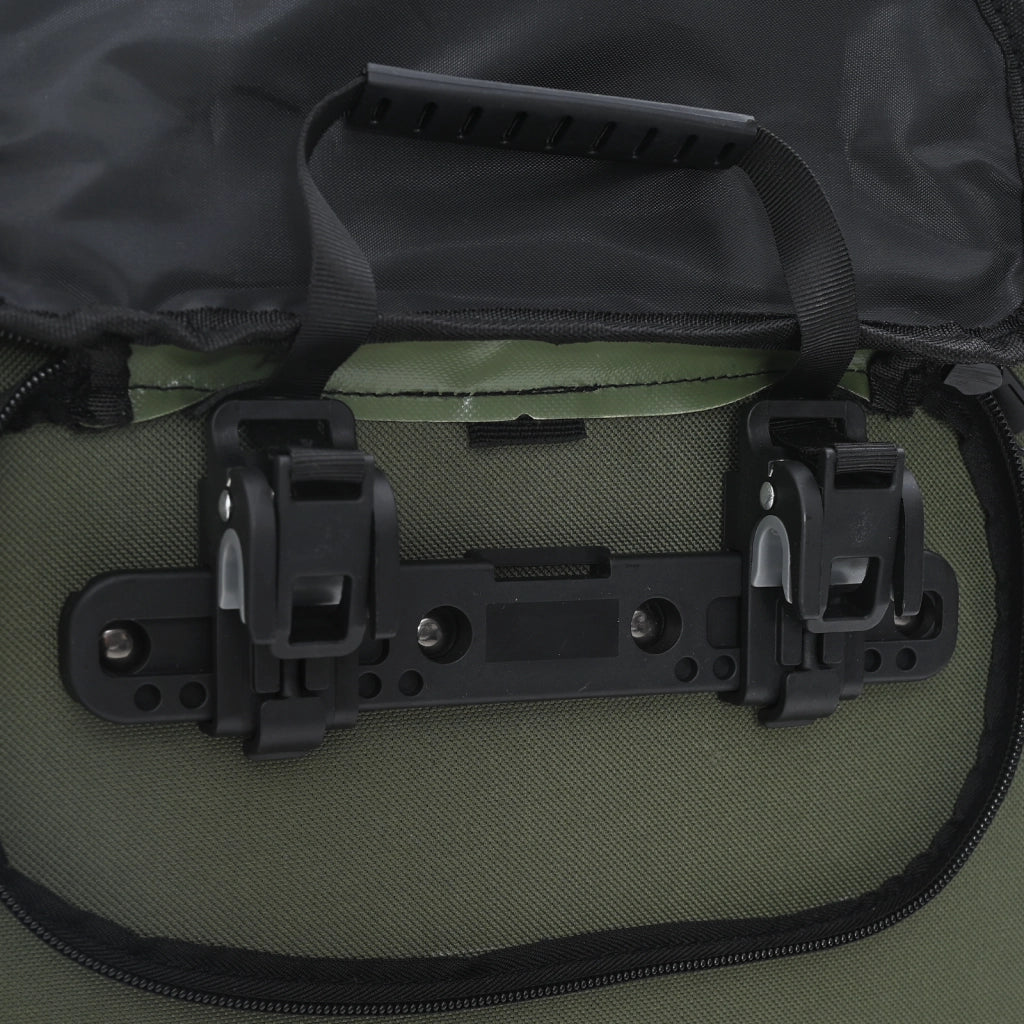 Borsa da Bici per Portapacchi 20 L Verde Oliva 31x13x58 cm
