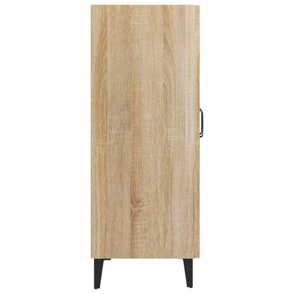 Buffet credenza cassettiera armadio mobile contenitore organizer cucina soggiorno rovere Sonoma 69,5 x 34 x 90 cm legno ingegnerizzato marrone 02_0031672