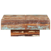 Tavolino da Salotto 80x80x28 cm in Legno Massello di Recupero 323594
