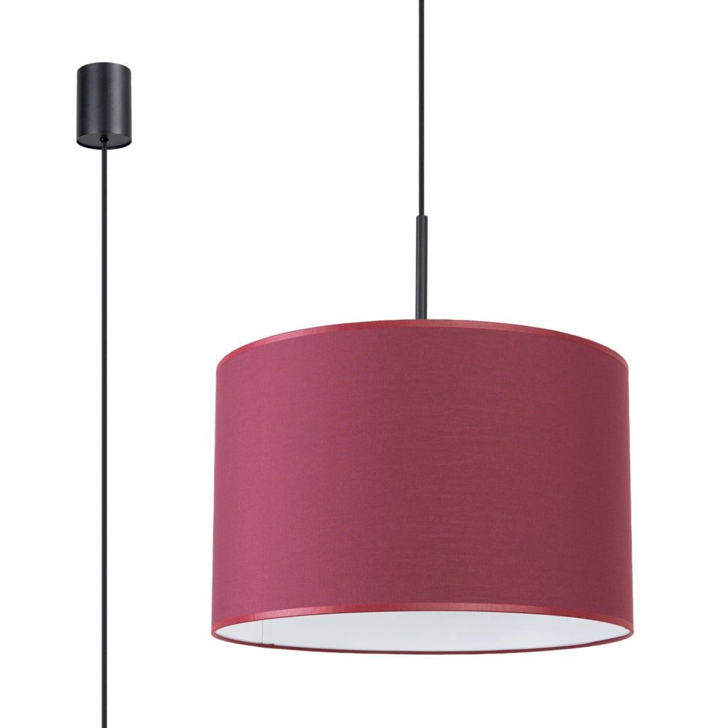 Lampada a sospensione minimal borgogna 40cm E27 PURELA