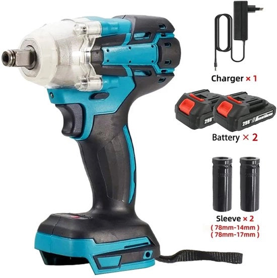 Chiave elettrica - Senza fili - 280 N.m - 1/2 pollici quadrati di ingombro - Officina
