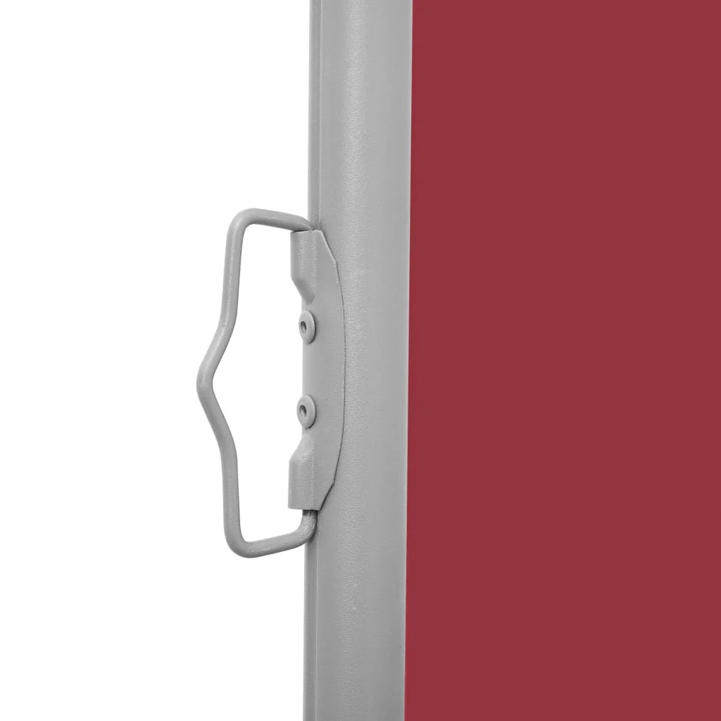 Tenda da sole laterale retrattile/schermo protettivo per patio giardino terrazza balcone rosso 140 x 1000 cm 02_0007457