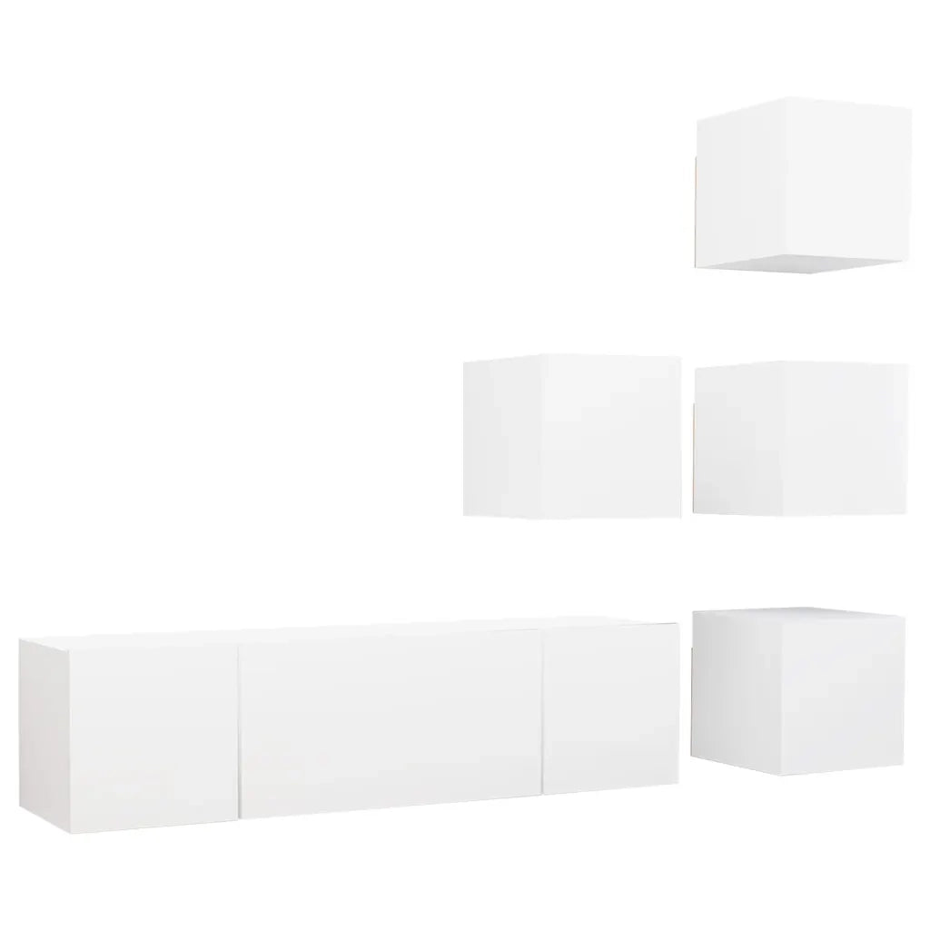 Set Mobile TV 6 pz Bianco in Truciolato cod mxl 5594