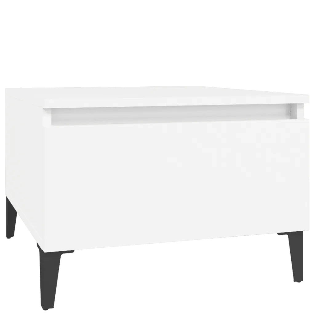 Tavolini Bianchi 2pz 50x46x35 cm in Legno Multistrato cod mxl 26618