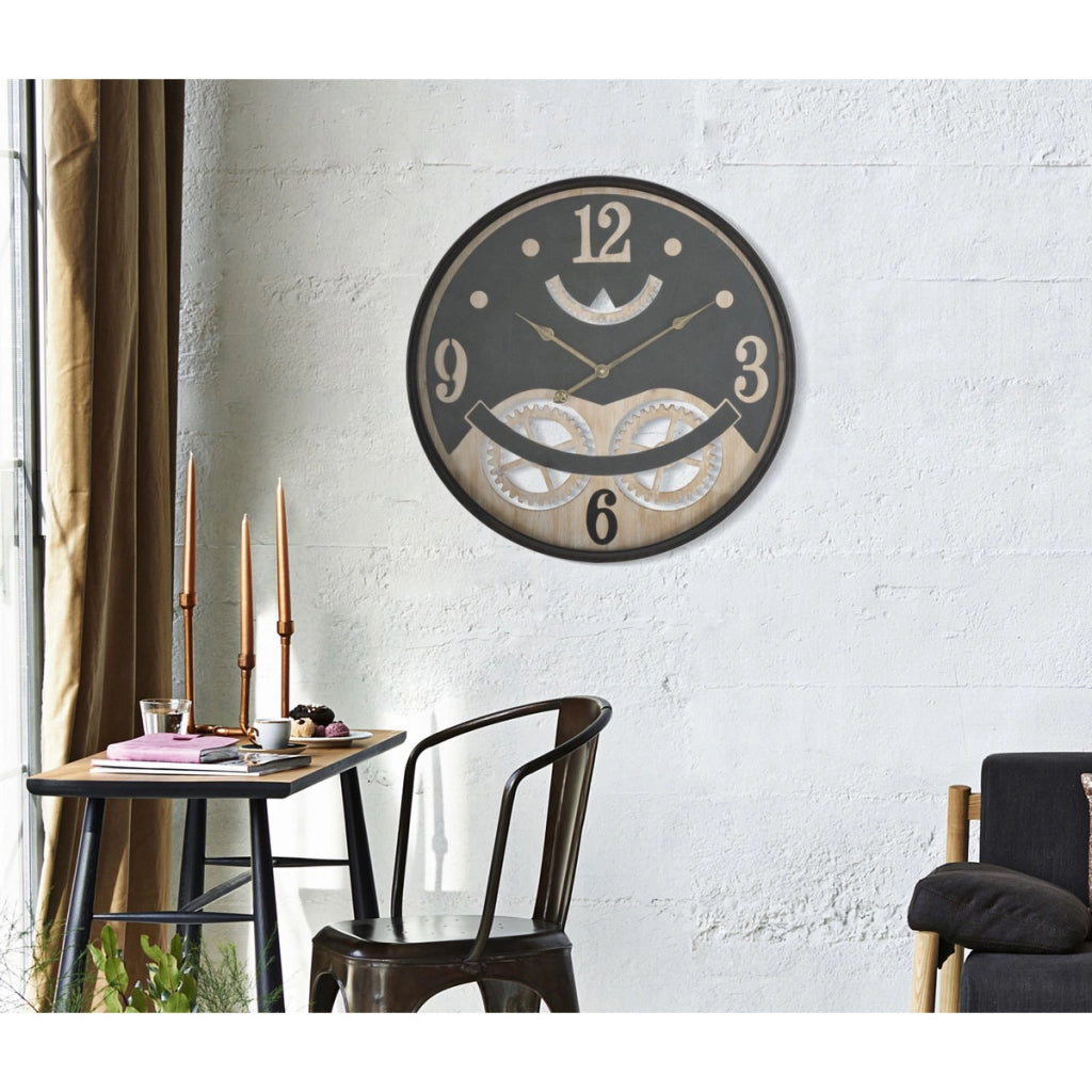Orologio da Parete VKH271, Grigio, Metallo, 67x6,5x67 cm