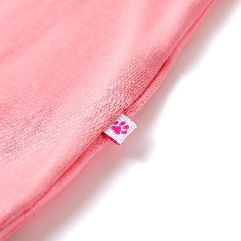 Maglietta da Bambina Rosa Fluo Brillante 116