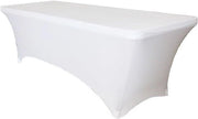 Tavolo di legno elastico - Adatto per tavoli da birra - 1 pezzo - Bianco - 183 x 76 x 74 cm
