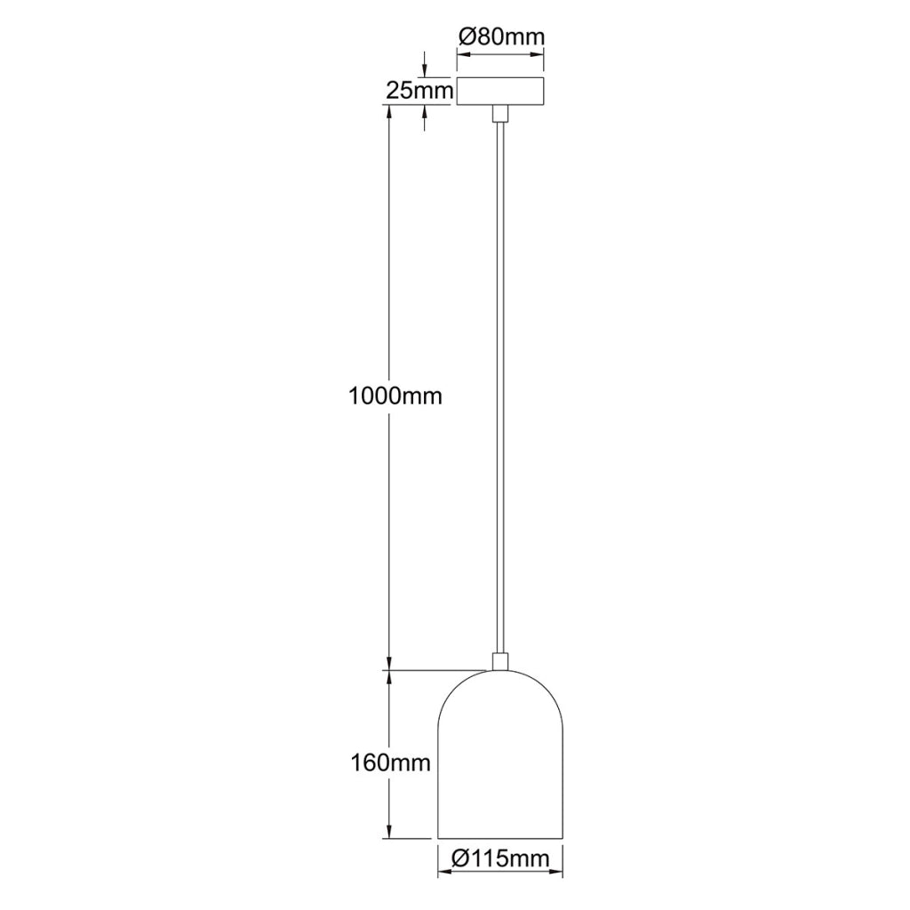 Lampada a sospensione Nilo oro/nero GU10 8W Light Prestige